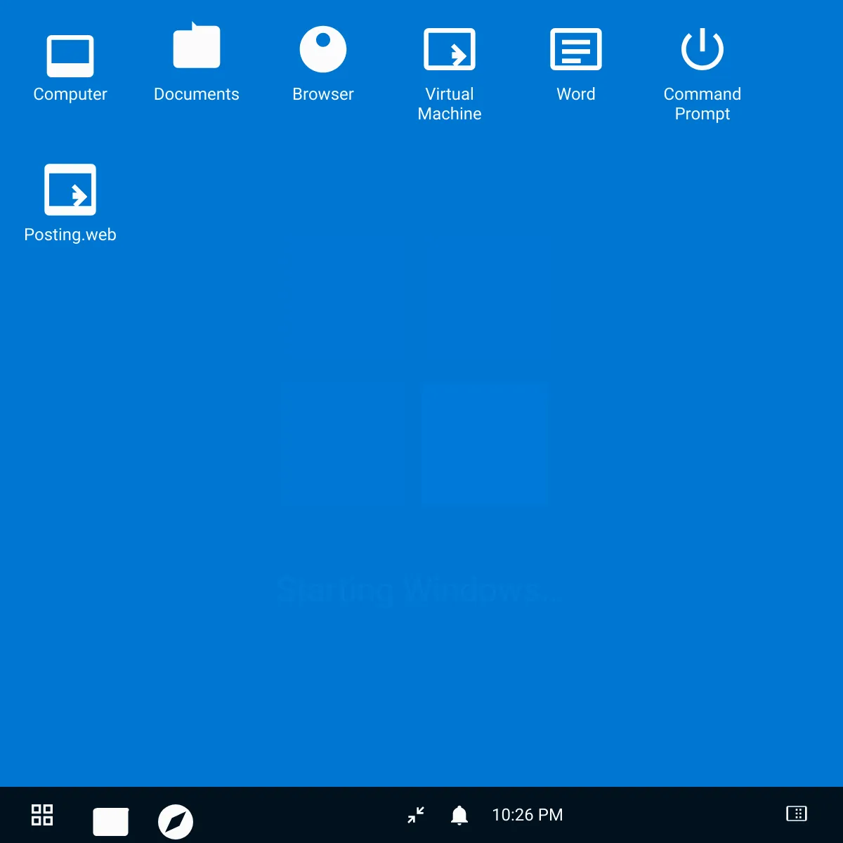 the project is loading