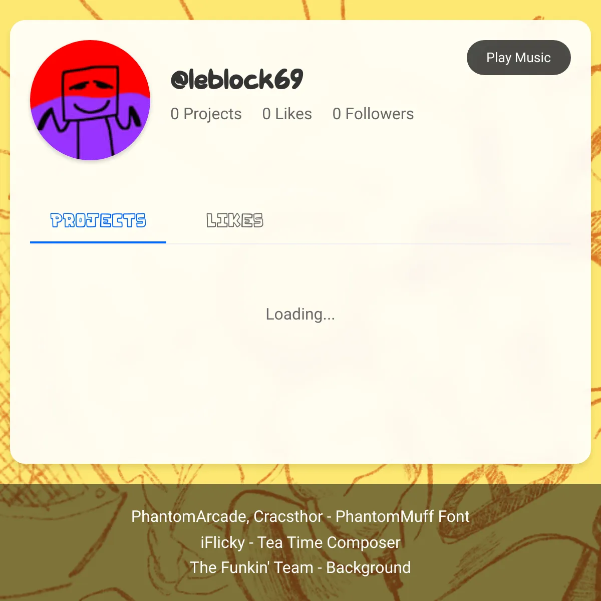 the project is loading
