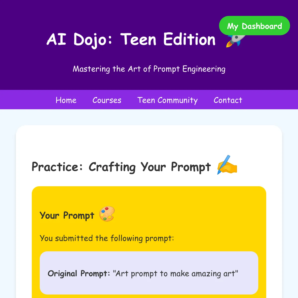 the project is loading