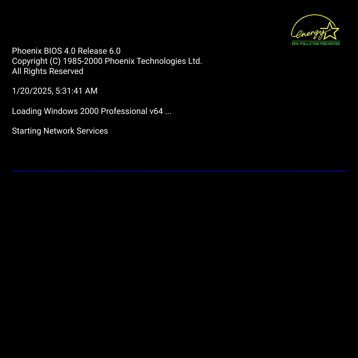 the project is loading
