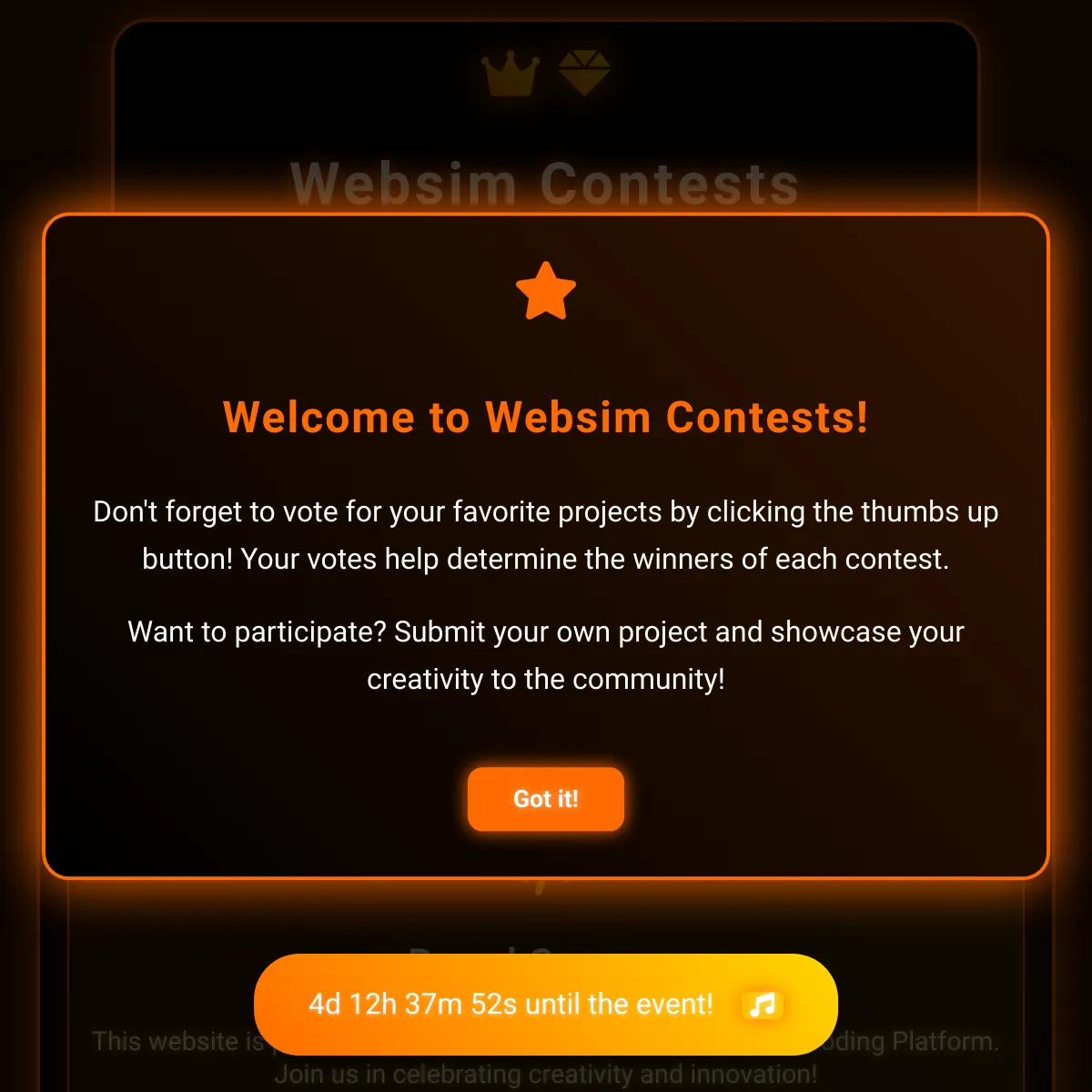 the project is loading