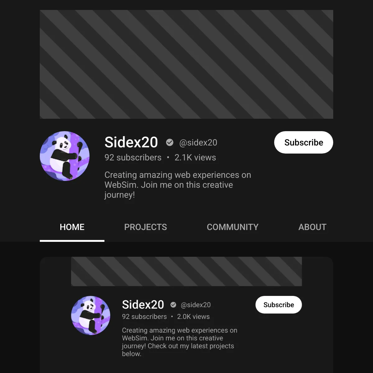 the project is loading