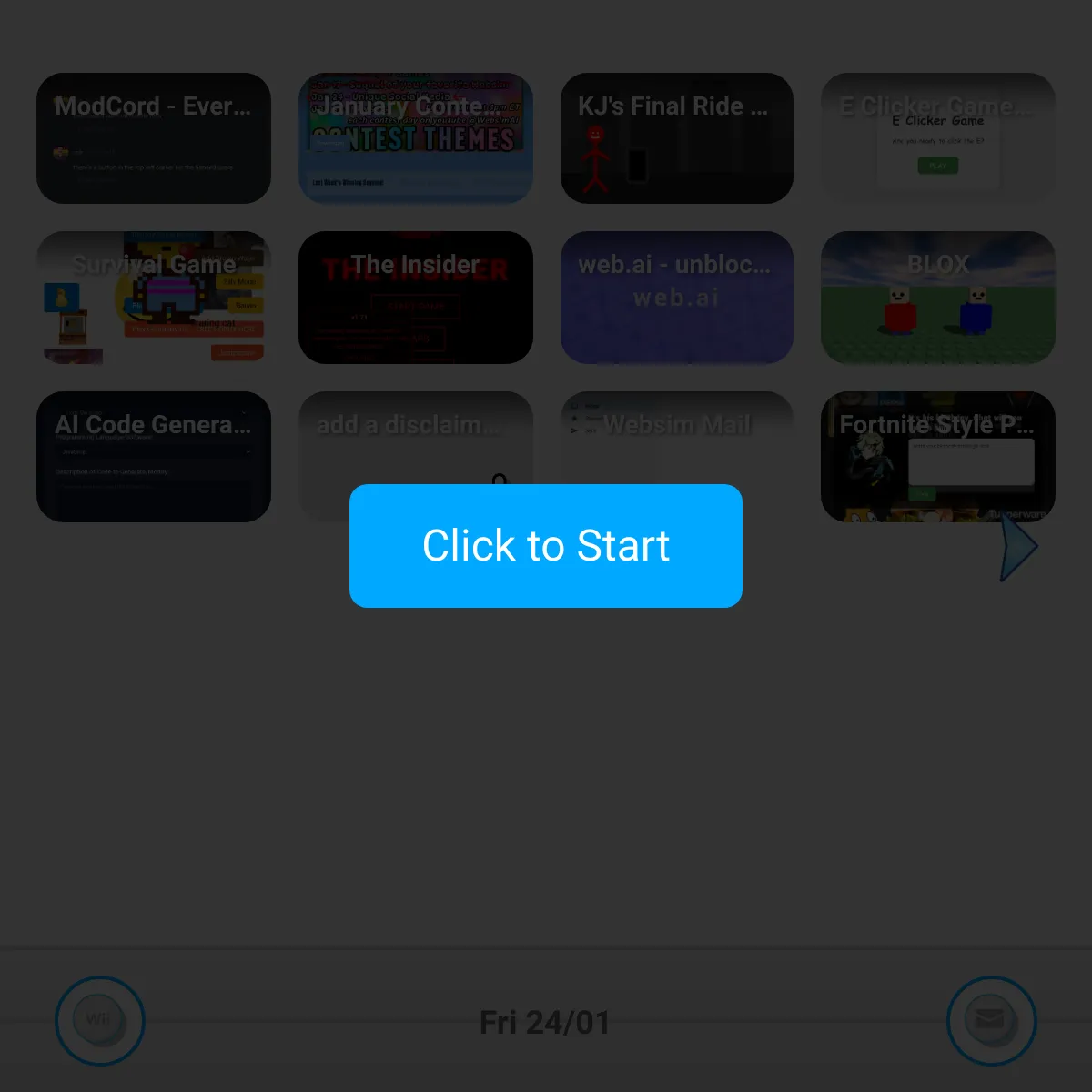 the project is loading