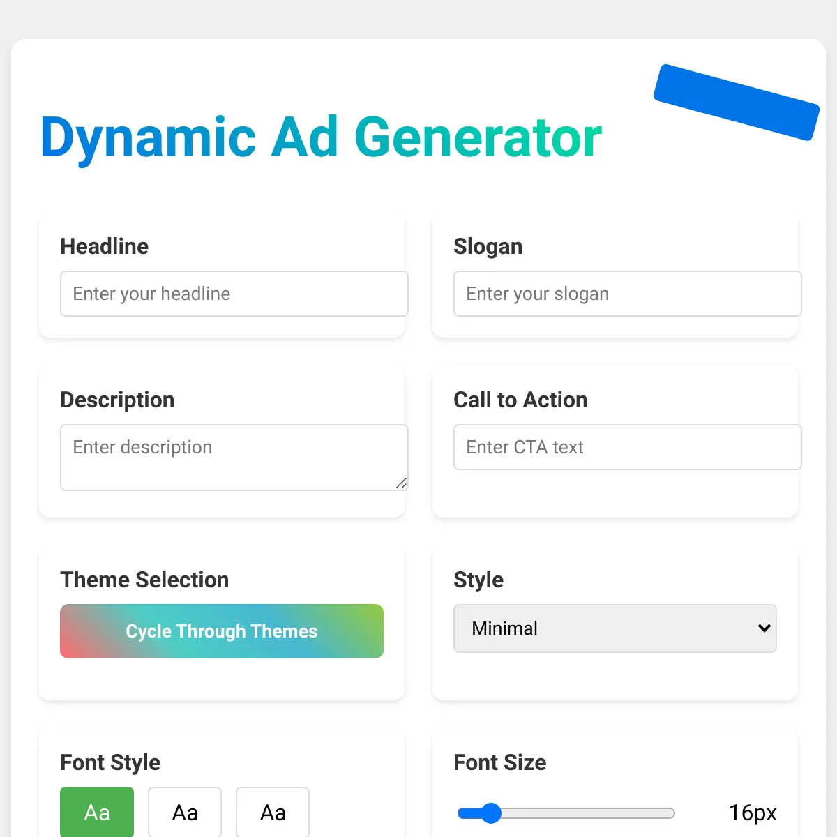 Dynamic Ad Generator