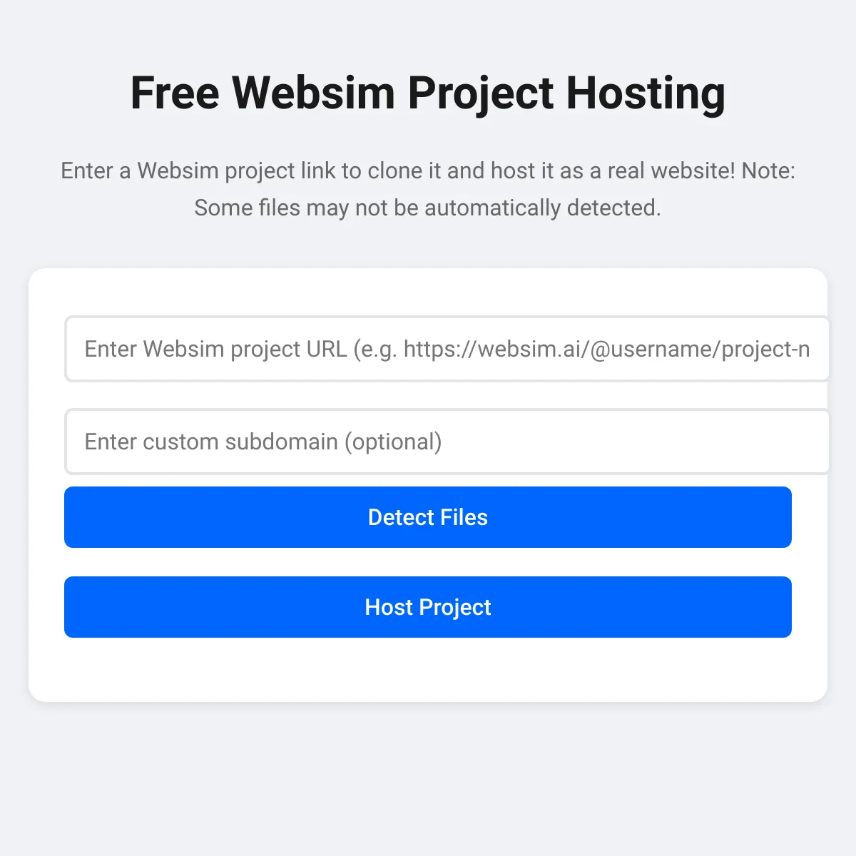 the project is loading