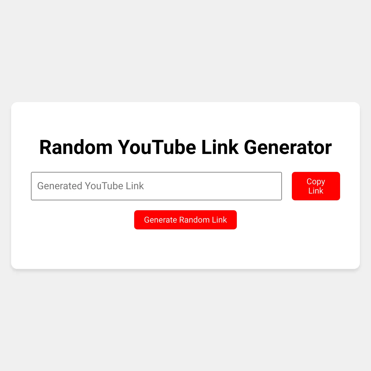 Random YouTube Video Picker