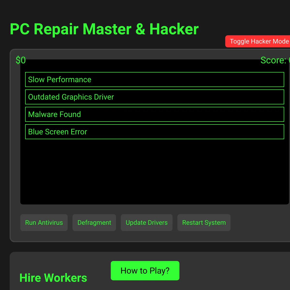 PC Repair Master - An Idle game