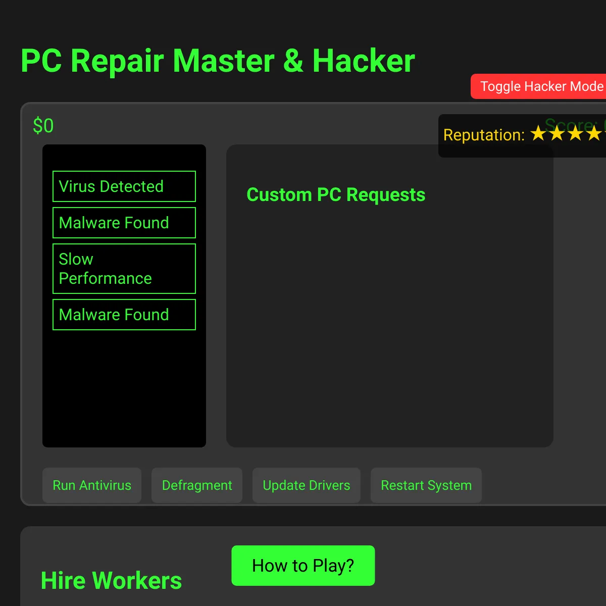 PC Repair Master - An Idle game