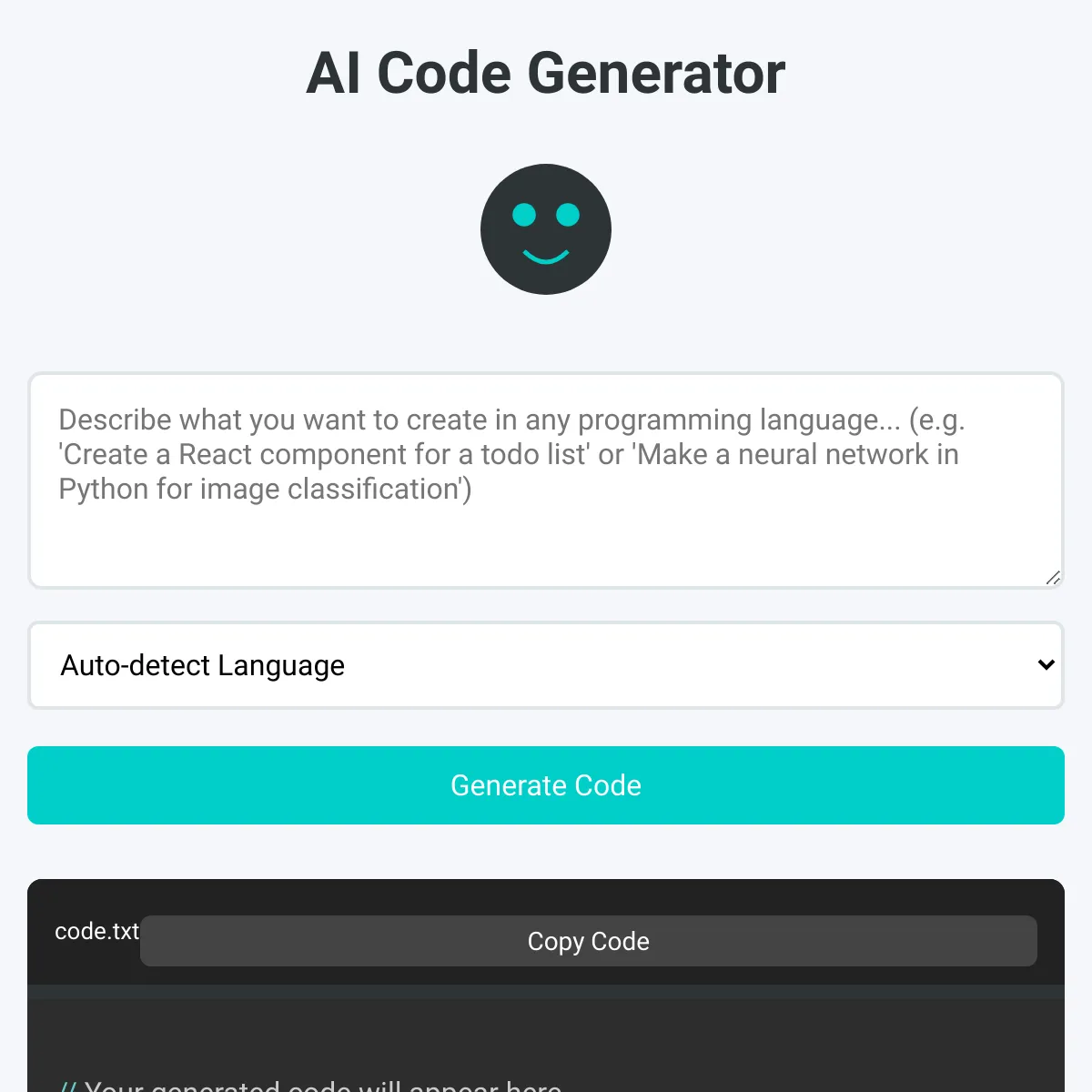 the project is loading
