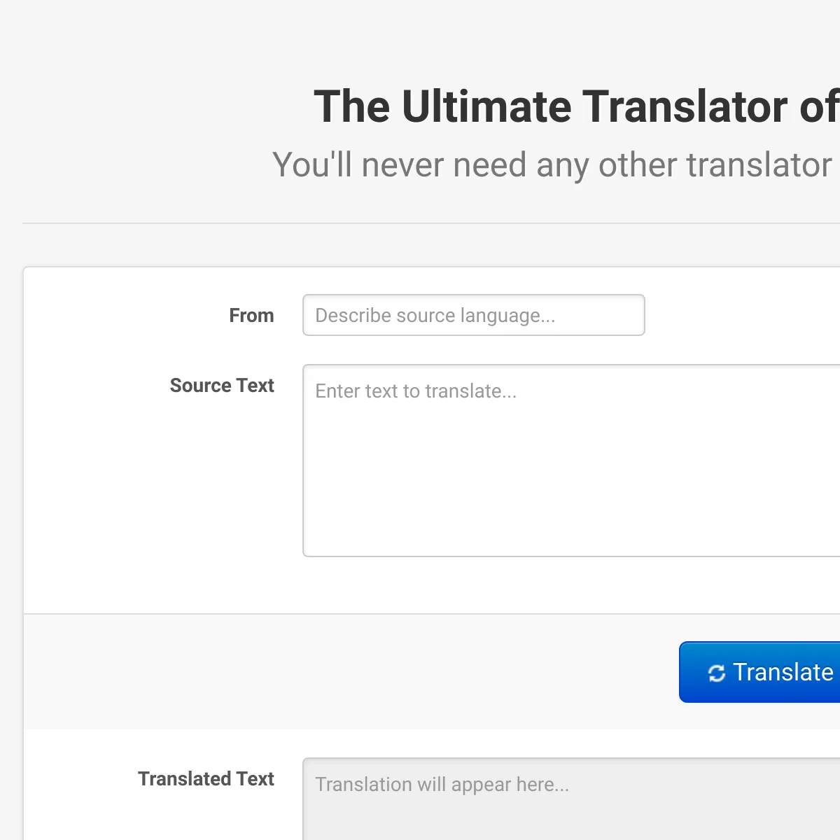The Ultimate Translator of Destiny