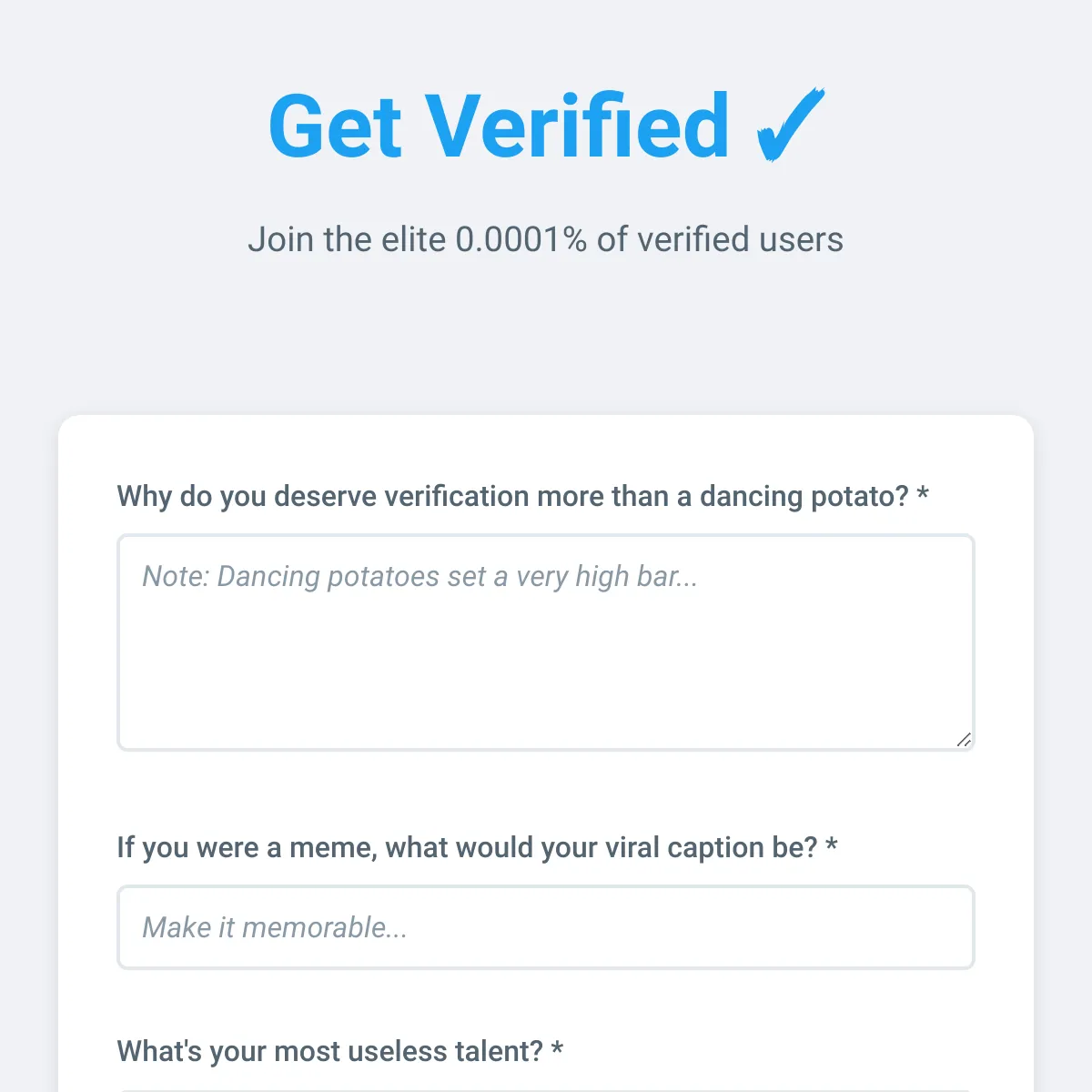 Get Verified