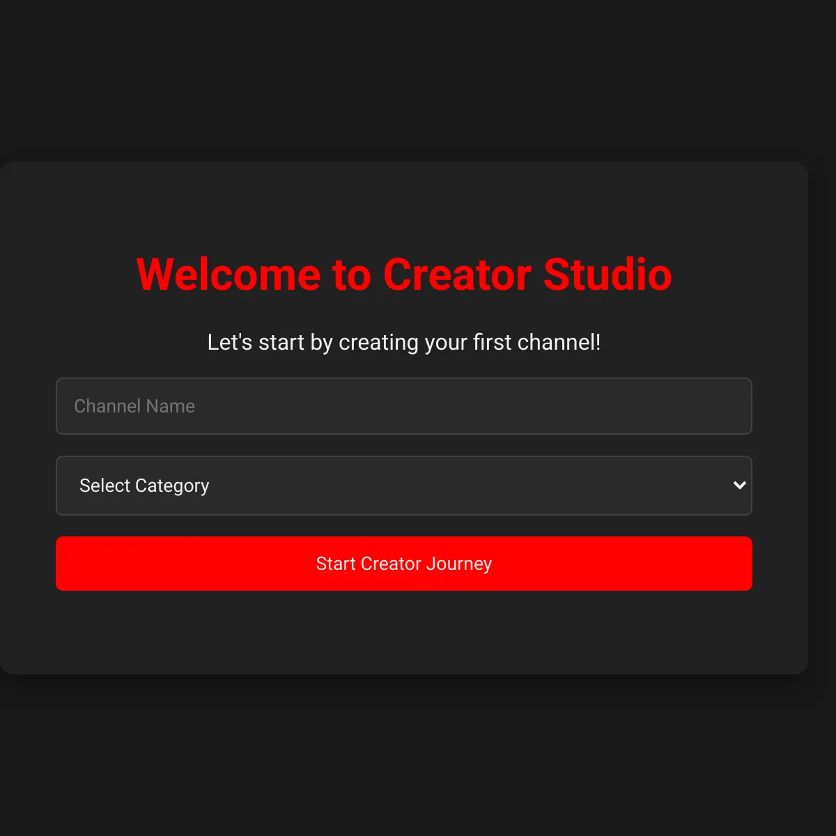 YouTube Studio Simulator