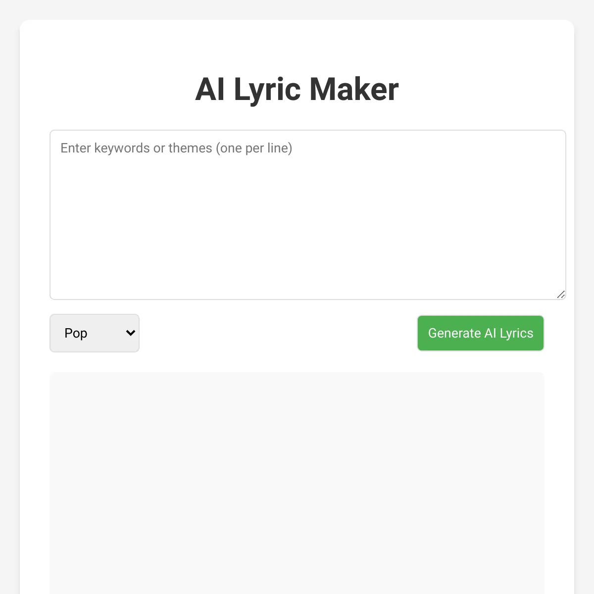 Lyric Maker