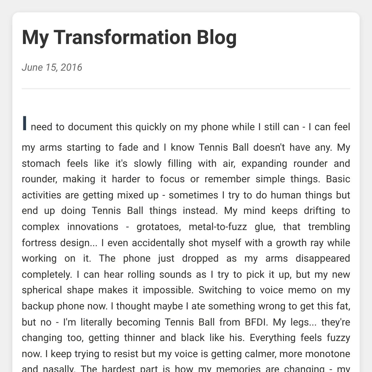 the project is loading