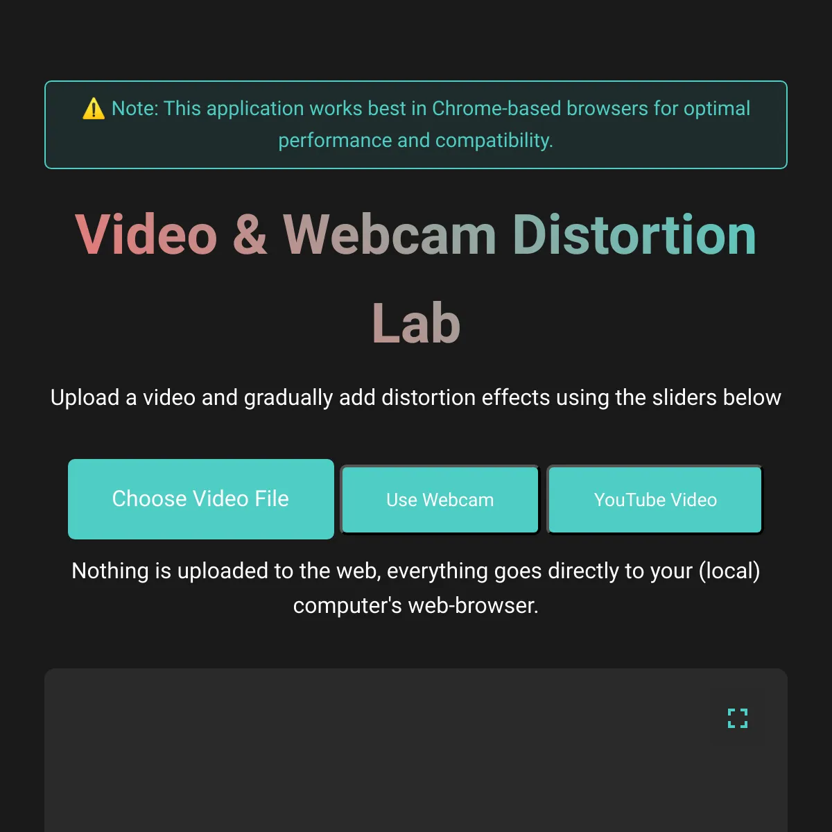 Video Distortion Lab