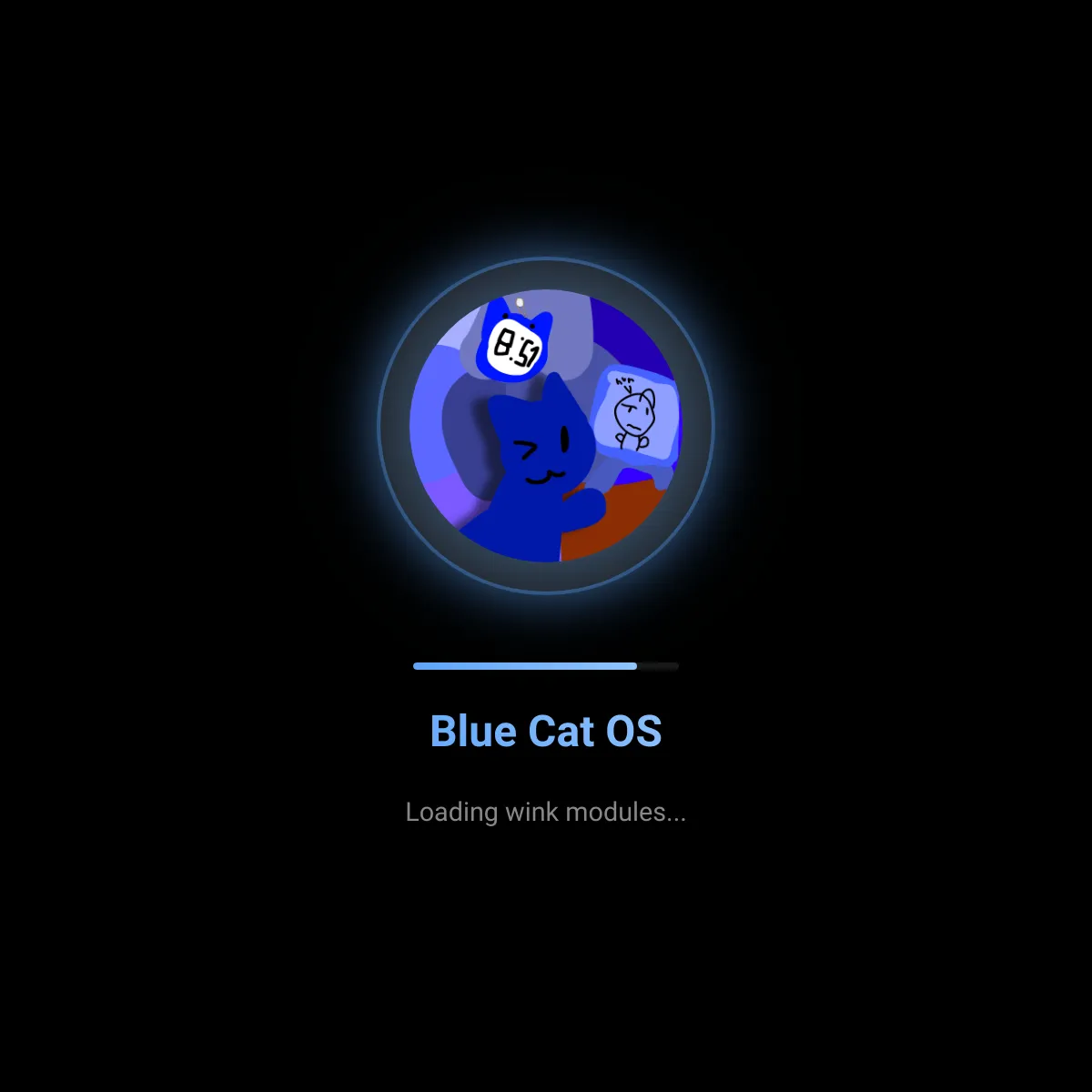 the project is loading