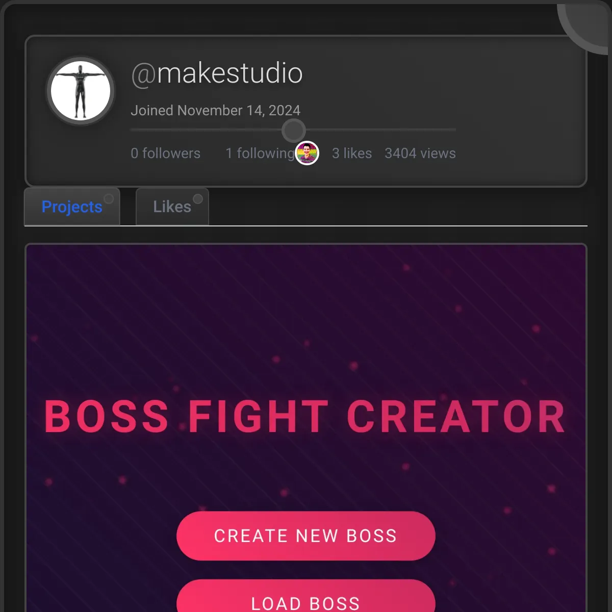 the project is loading
