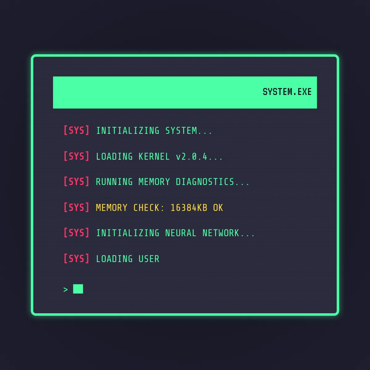 the project is loading