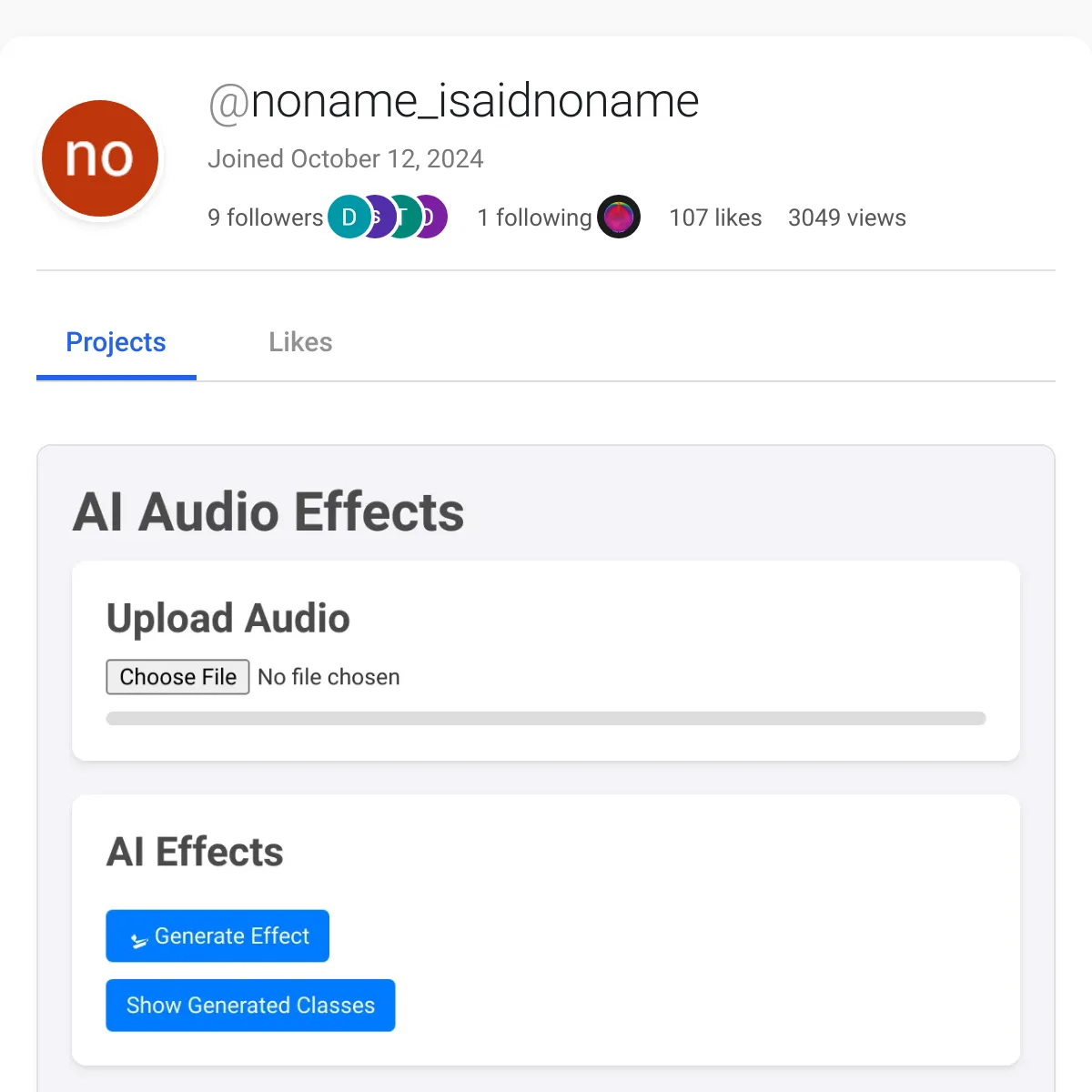 the project is loading