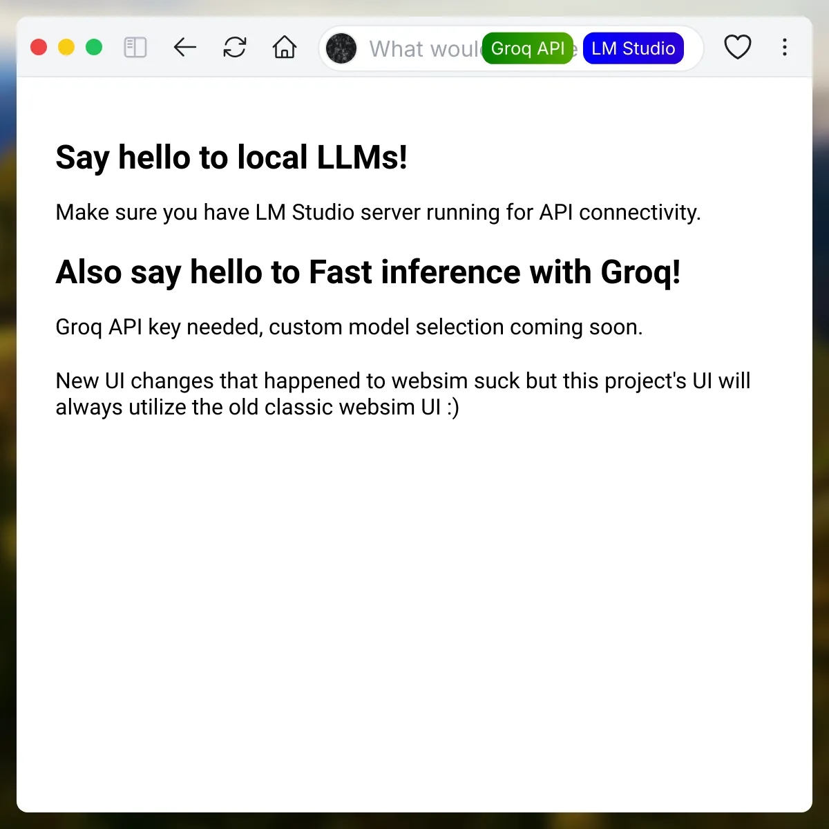 the project is loading
