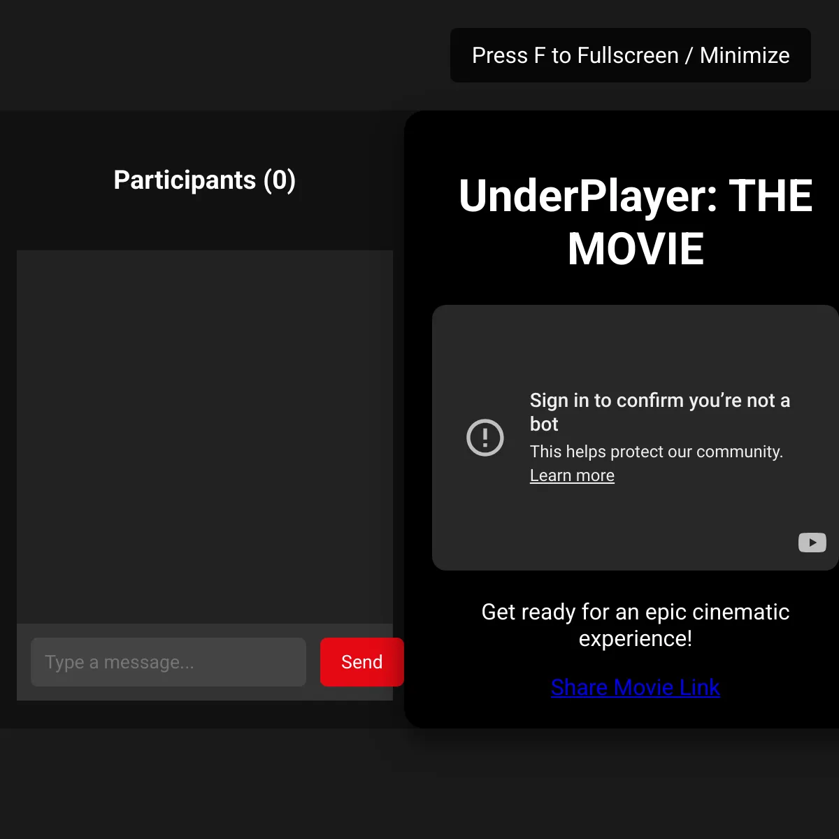 UnderPlayer: THE MOVIE