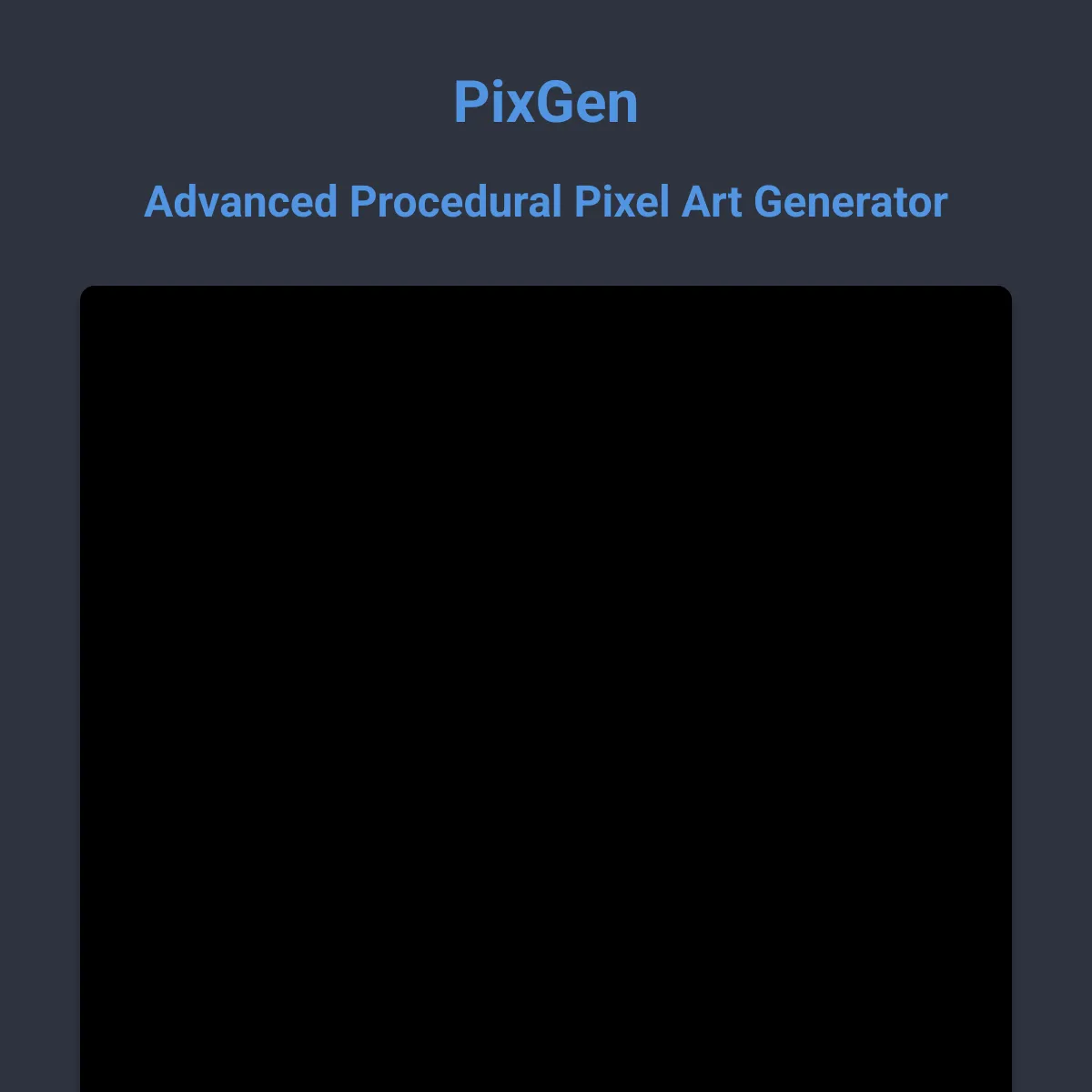 PixGen + - Advanced Procedural Pixel Art Generator