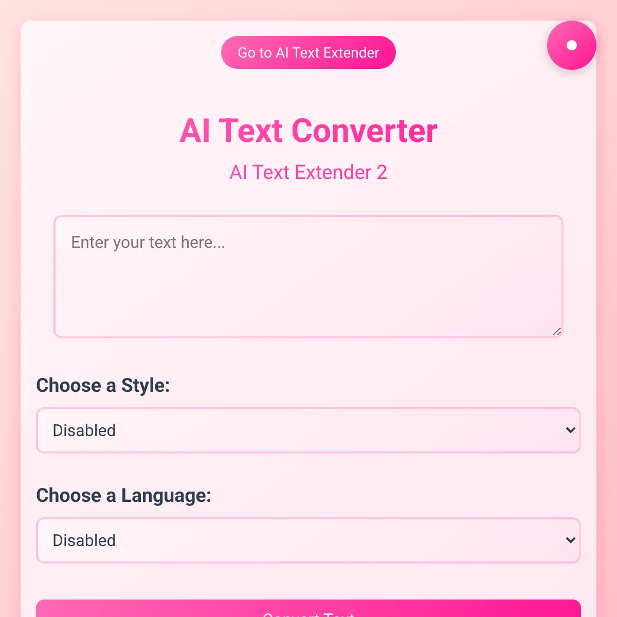 AI Text Converter