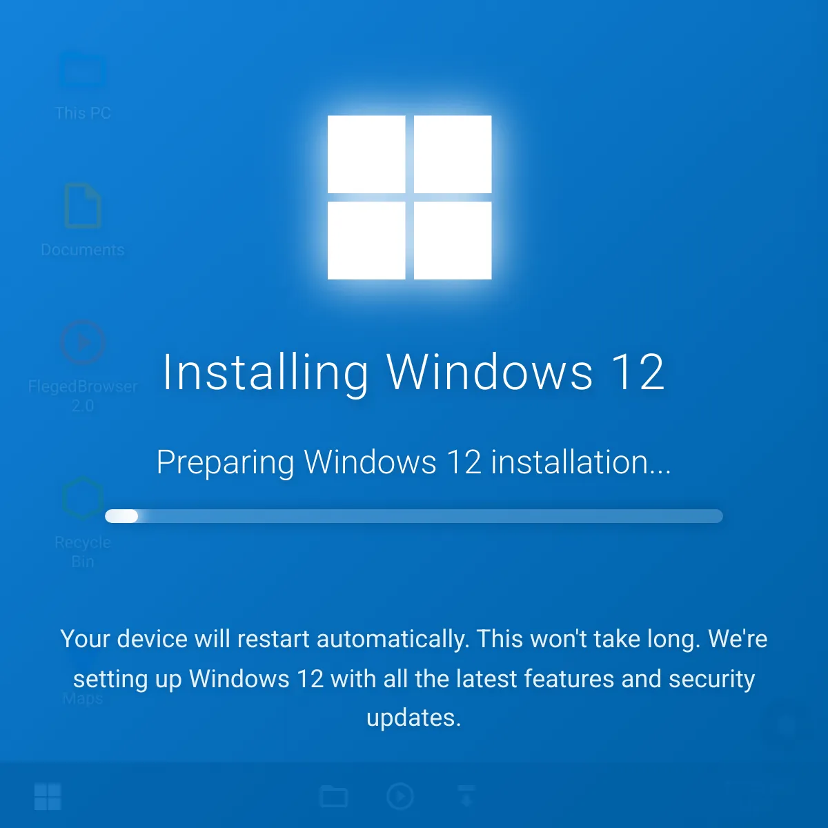 the project is loading