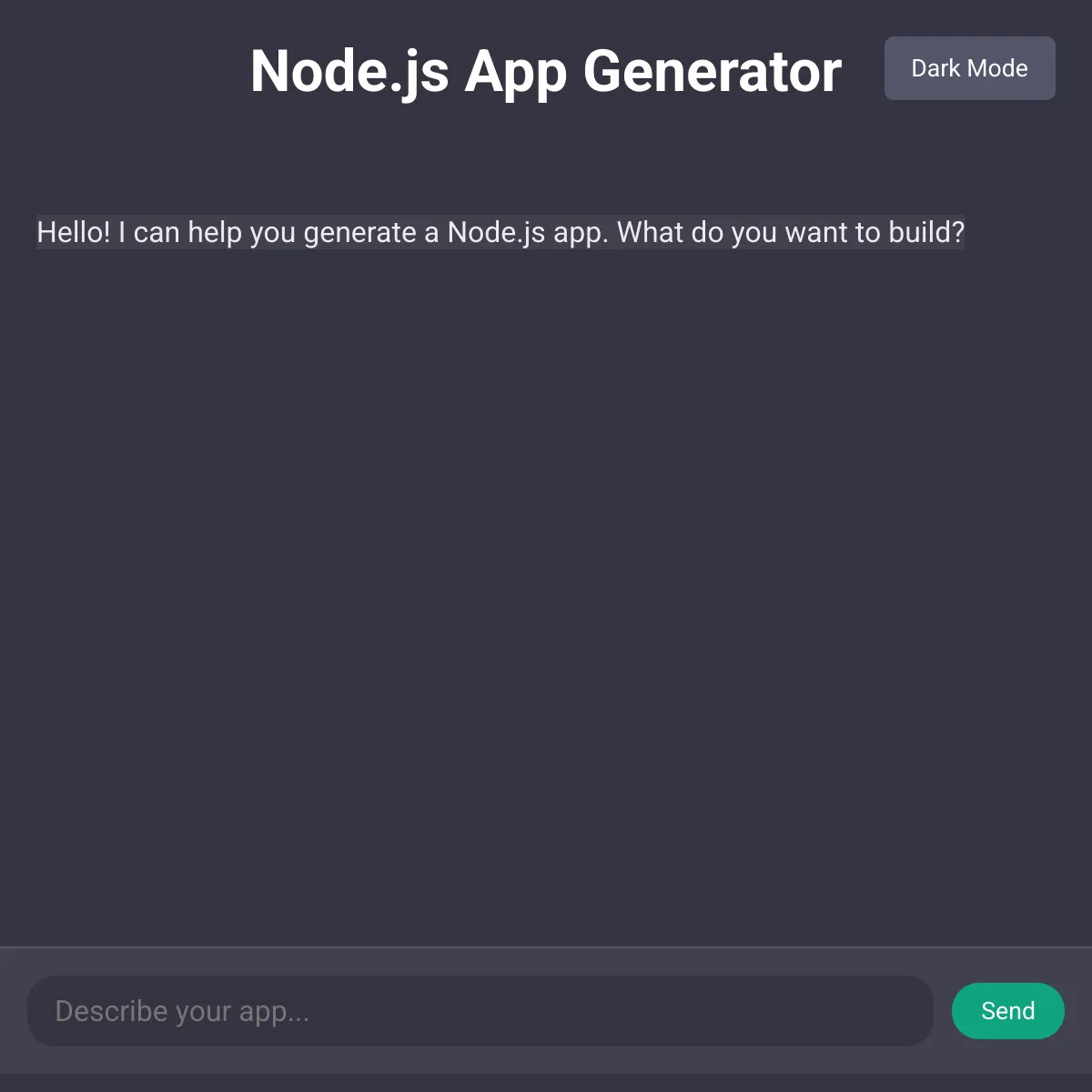 Node.js App Generator