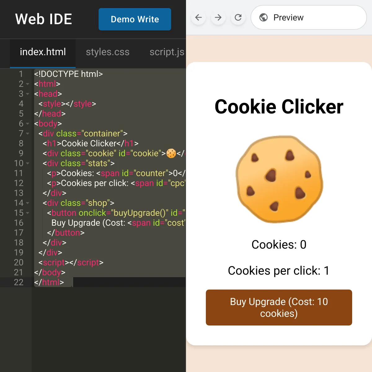 the project is loading