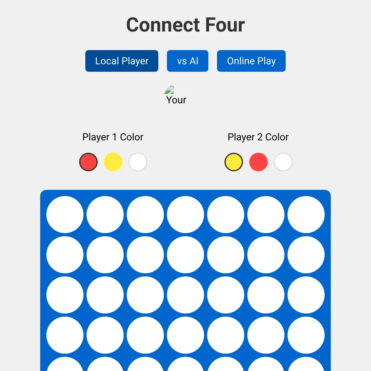 Connect Four But In Websim
