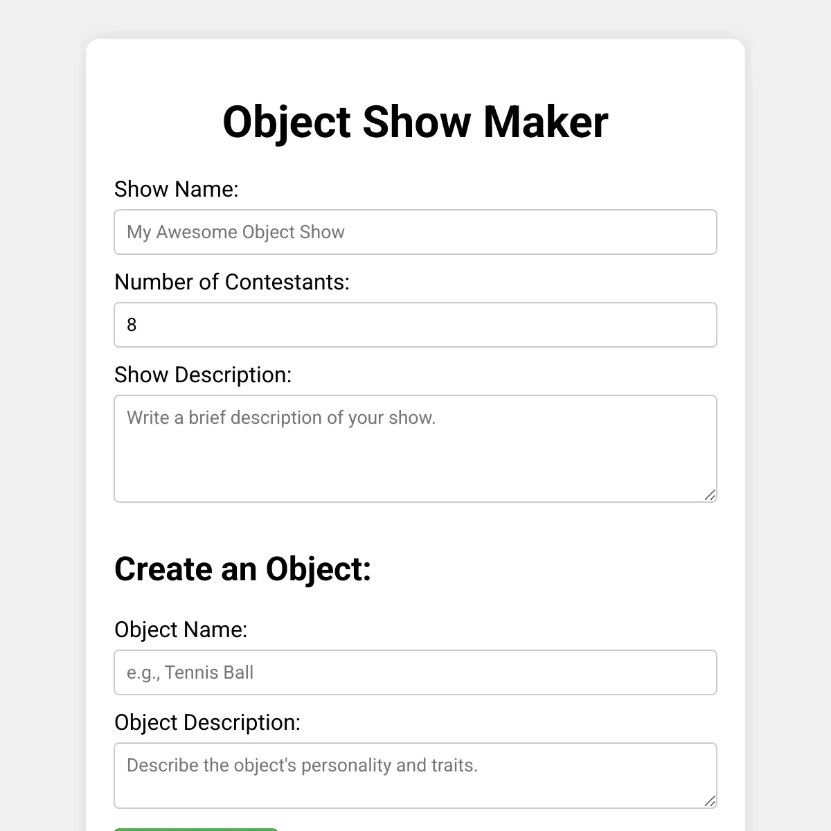 the project is loading