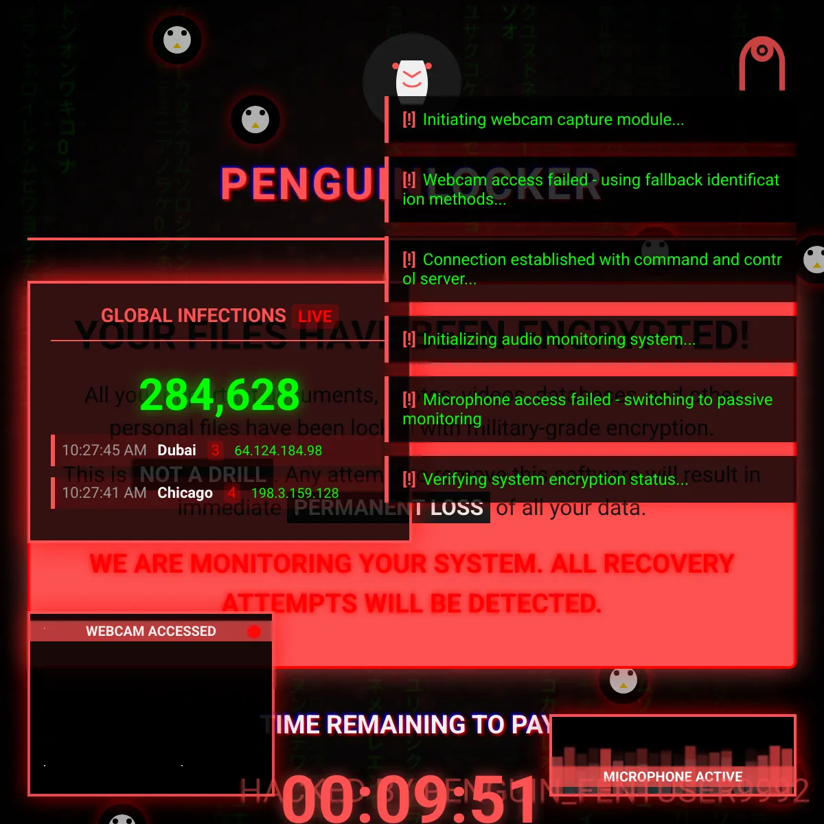 Your PC got hacked by penguins... somehow