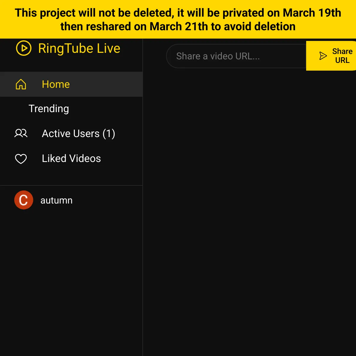 the project is loading