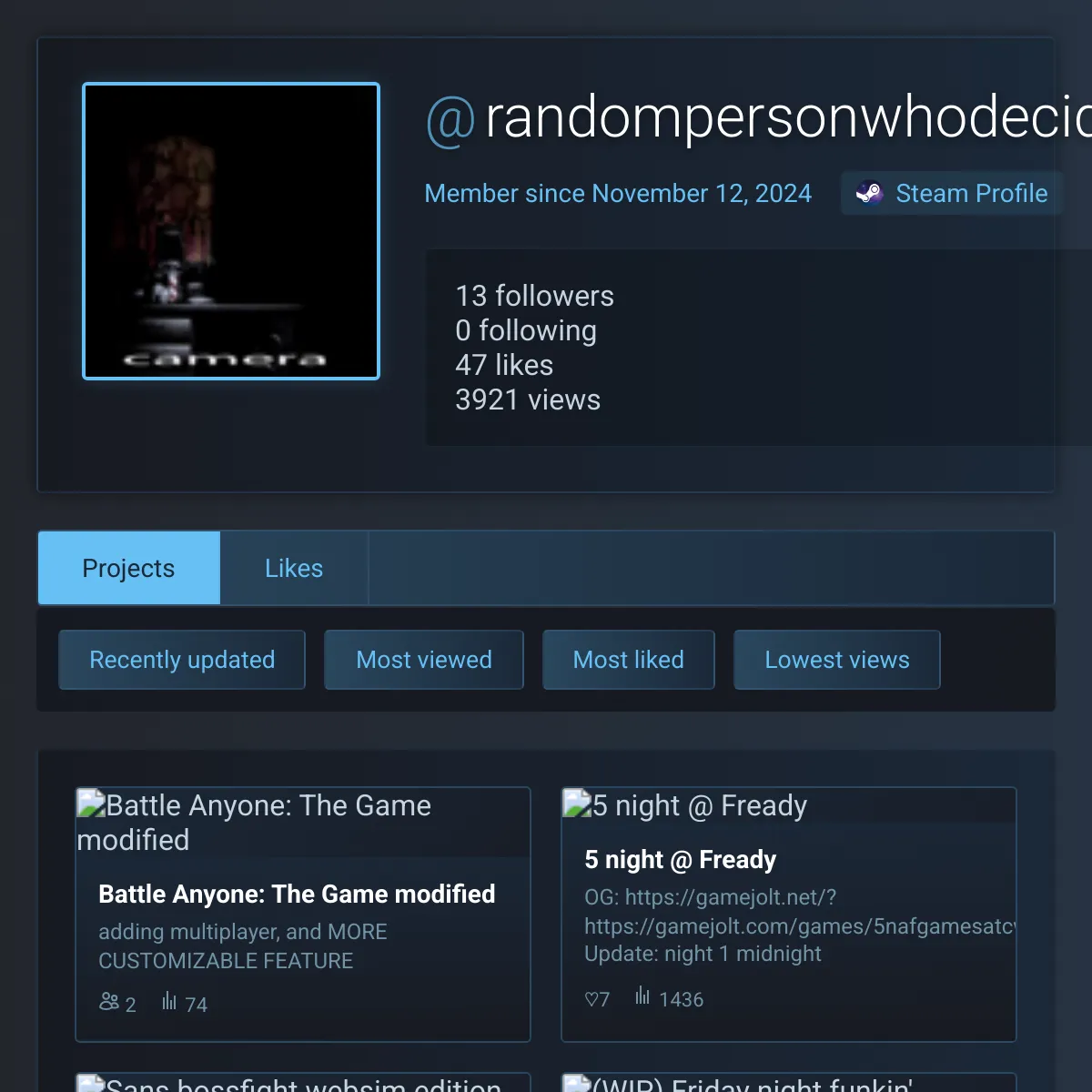 the project is loading