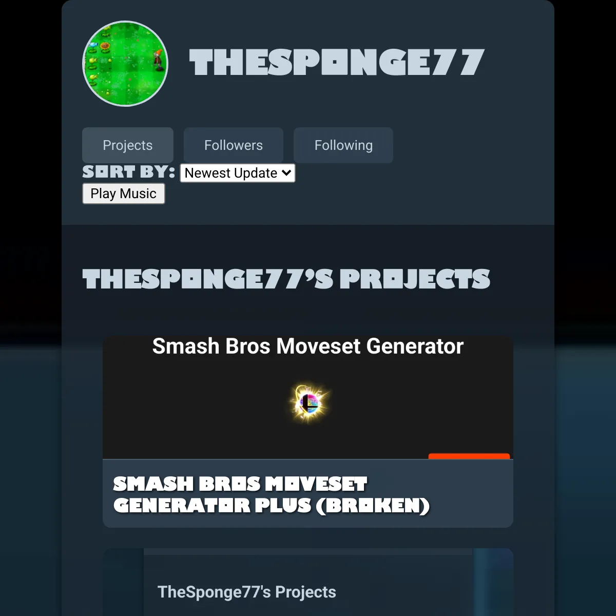 the project is loading