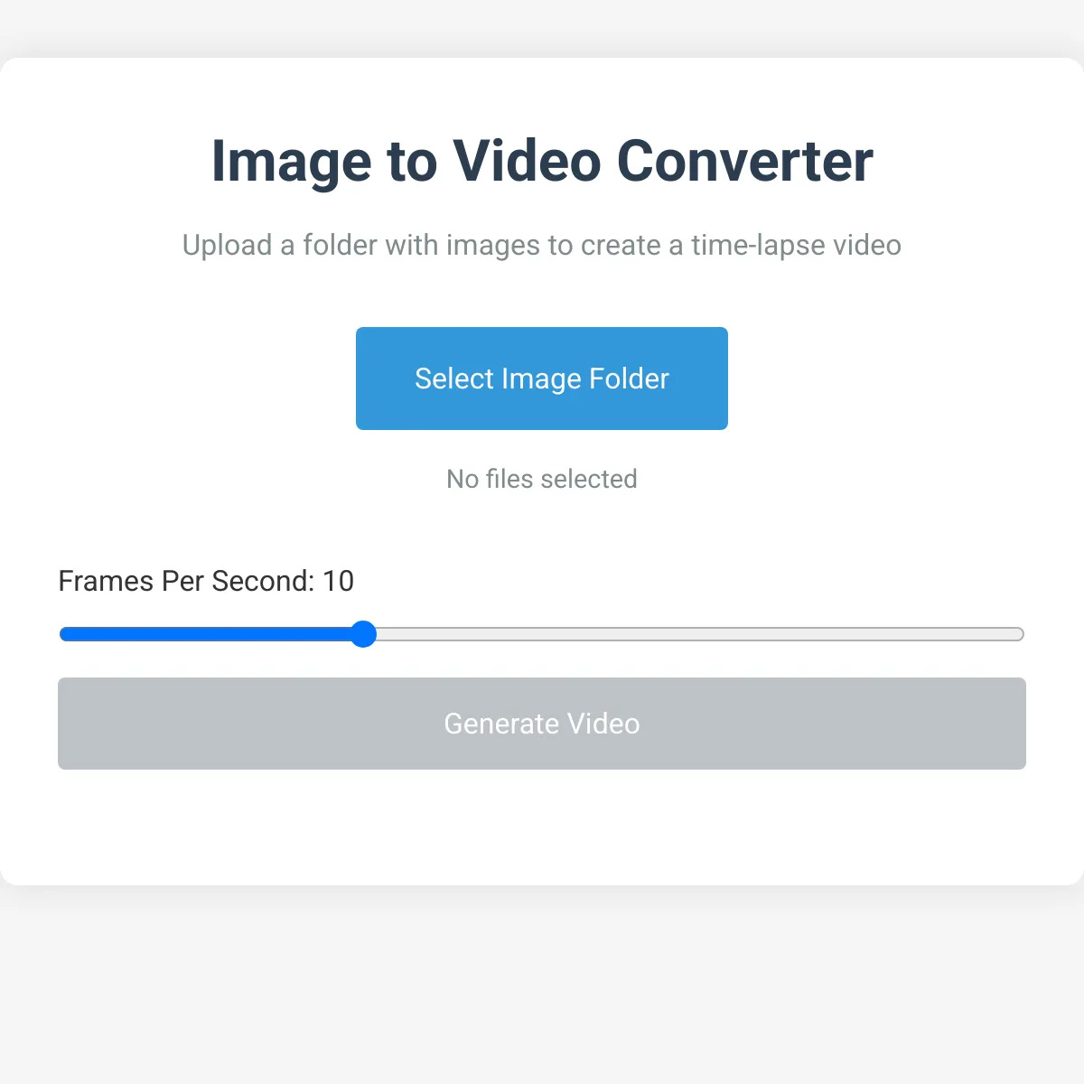 Image to Video Converter