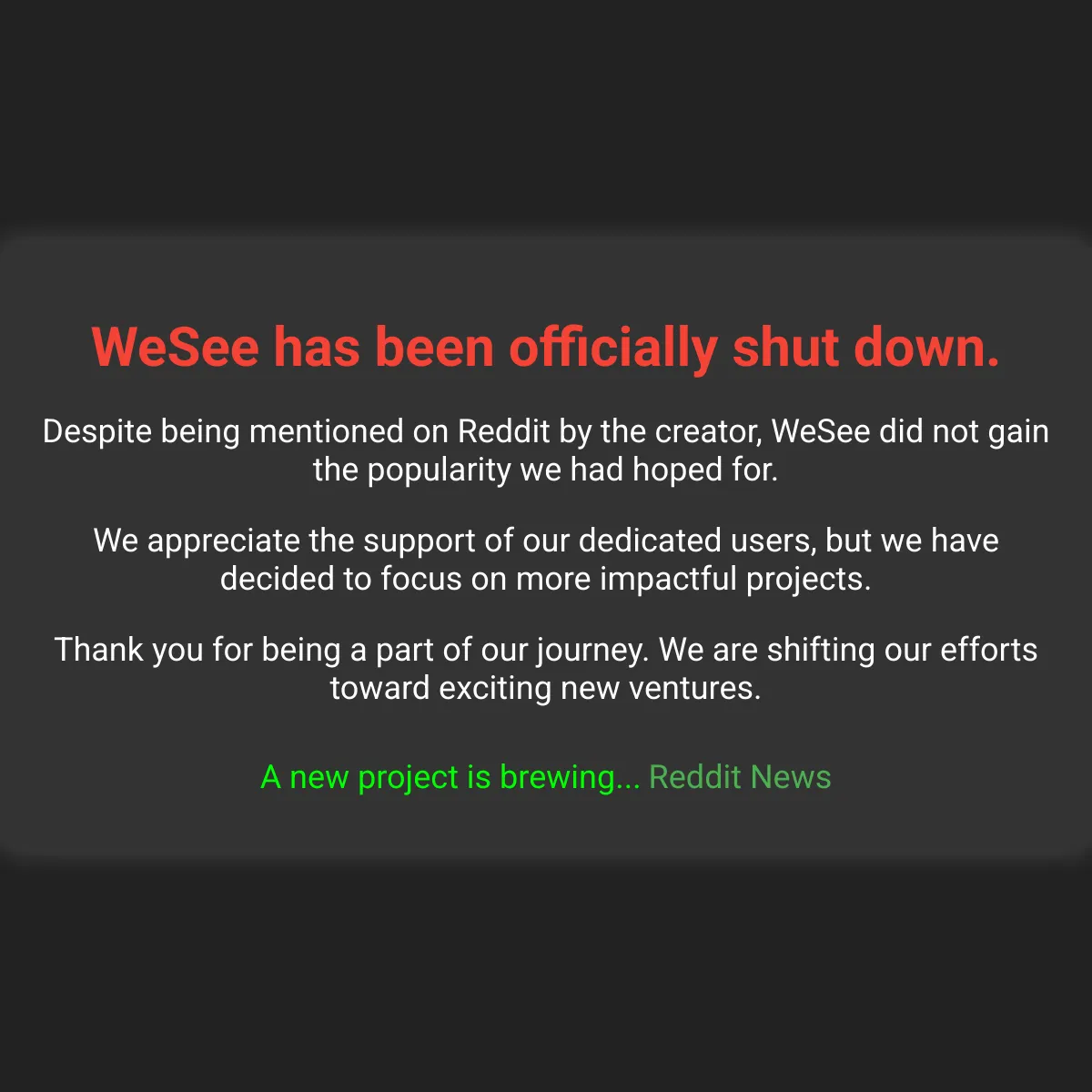 the project is loading