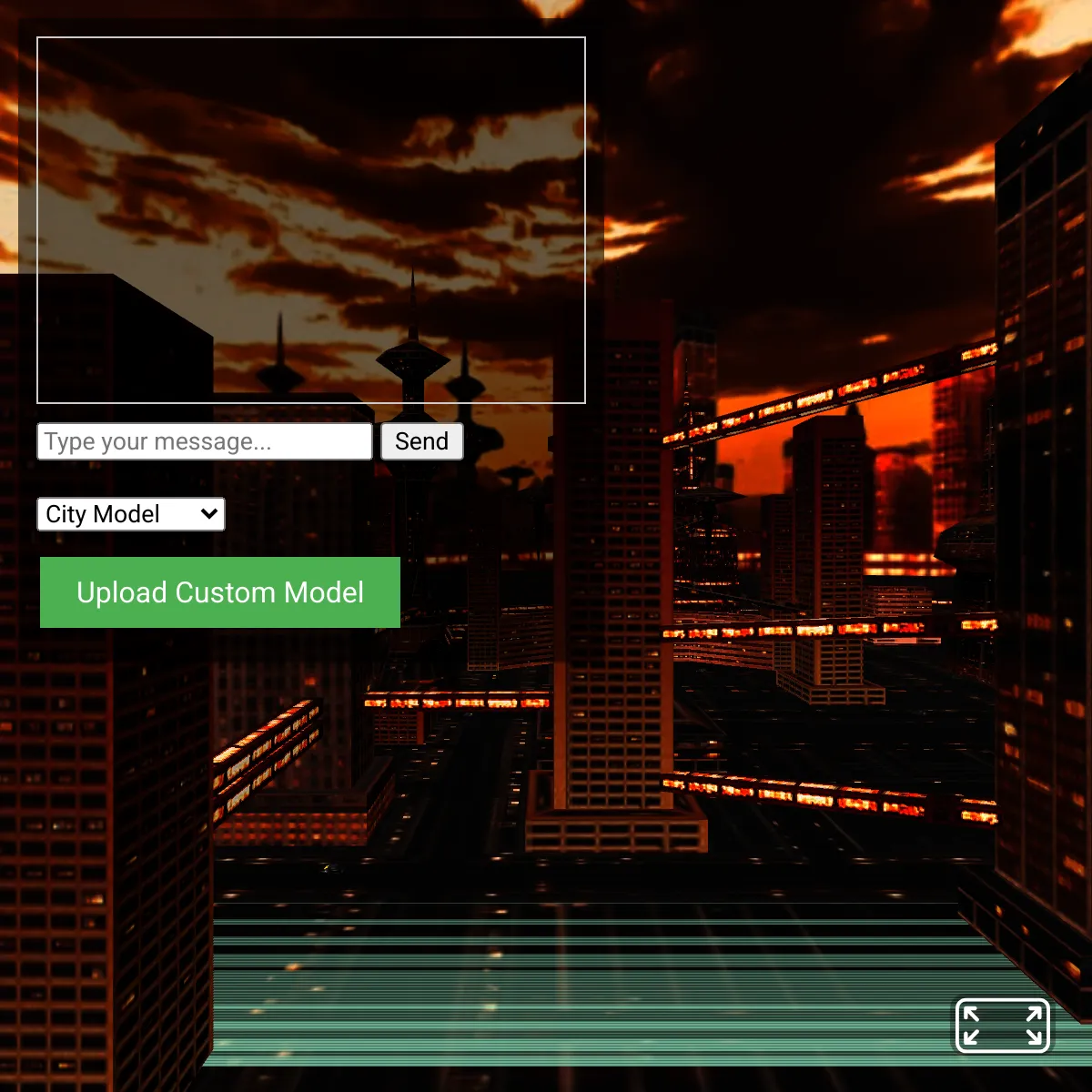 WebXR Chatbot Interface