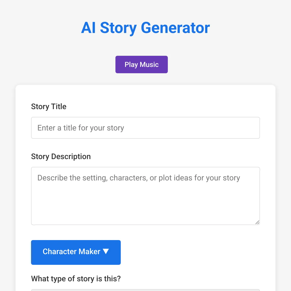 AI Story Generator