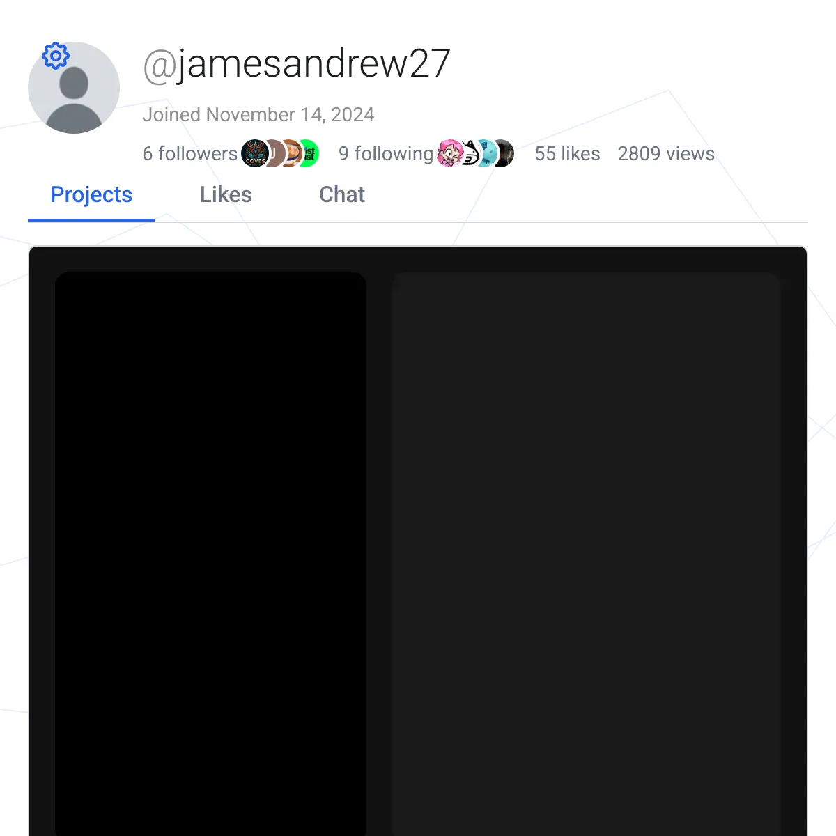 the project is loading