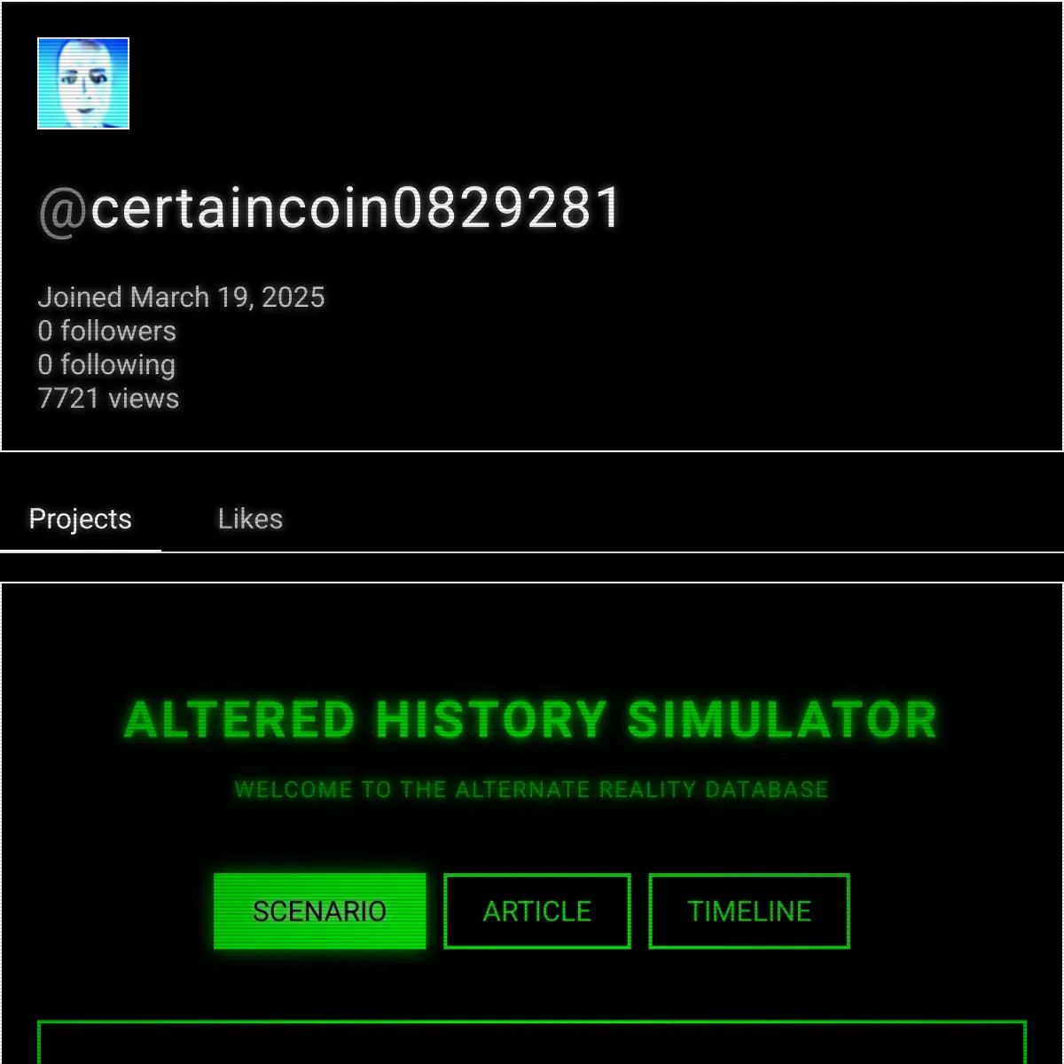 the project is loading