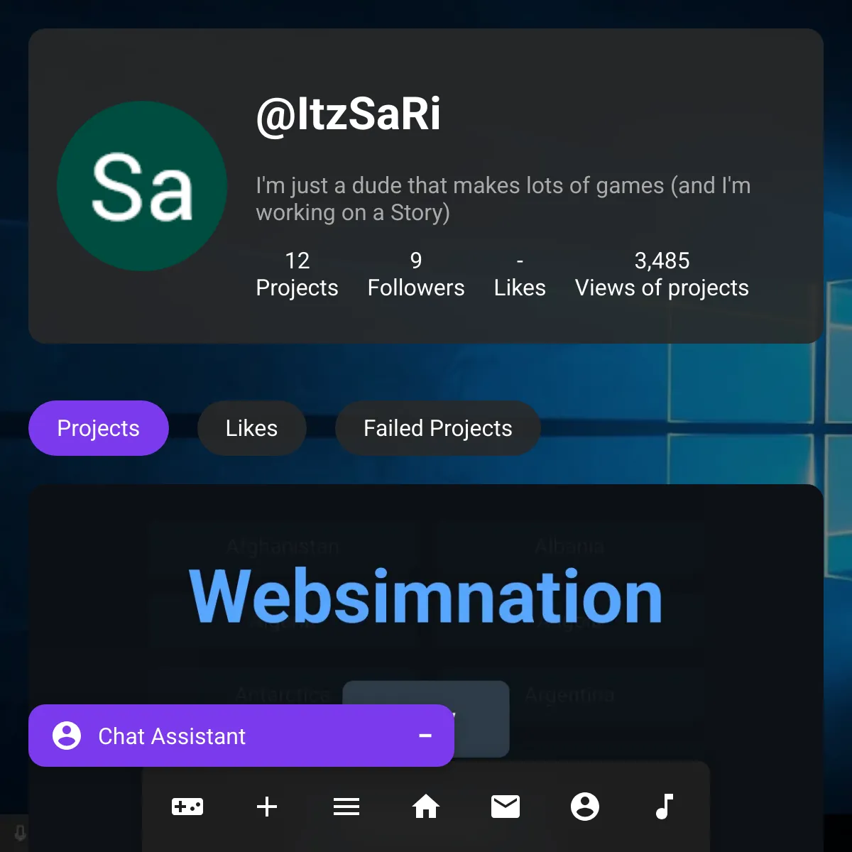 the project is loading