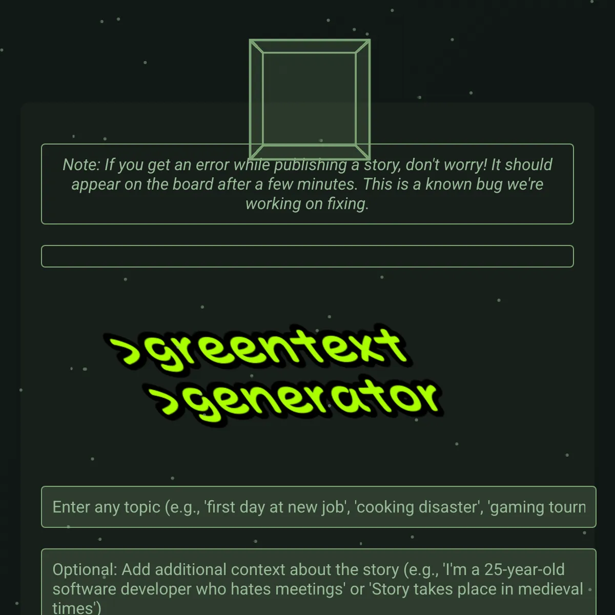 Greentext Generator