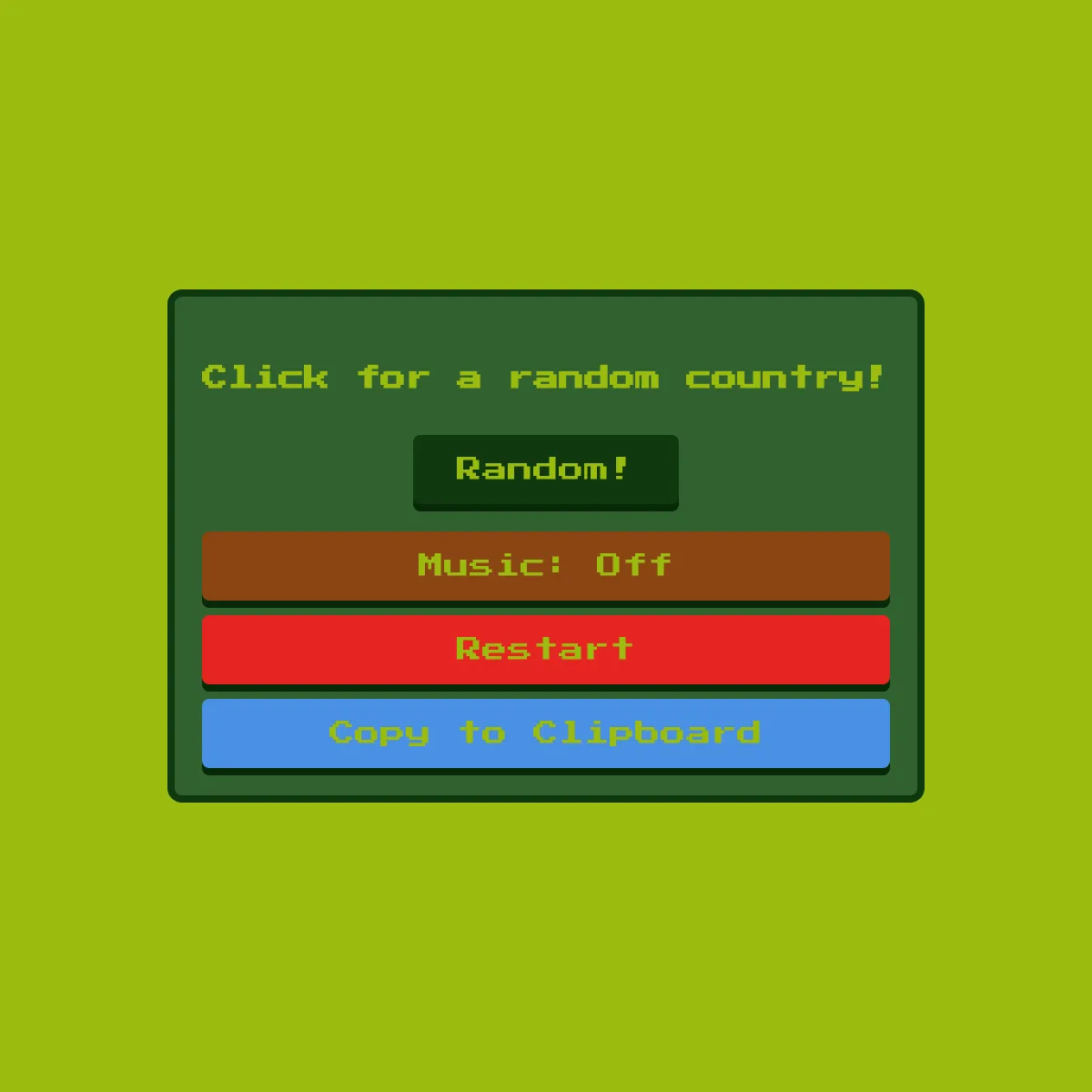 Country Randomizer