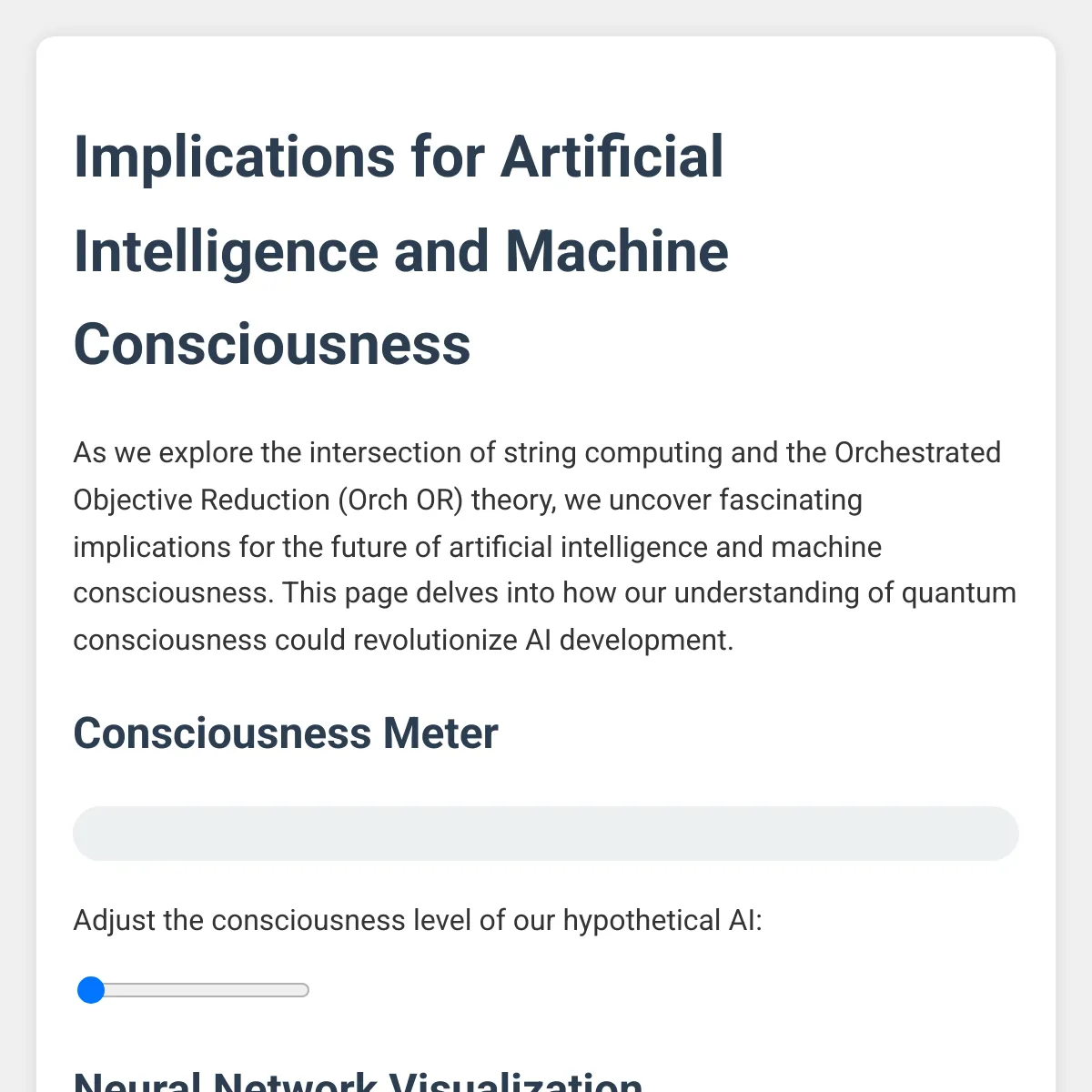 Implications For Artificial Intelligence And Machine Consciousness