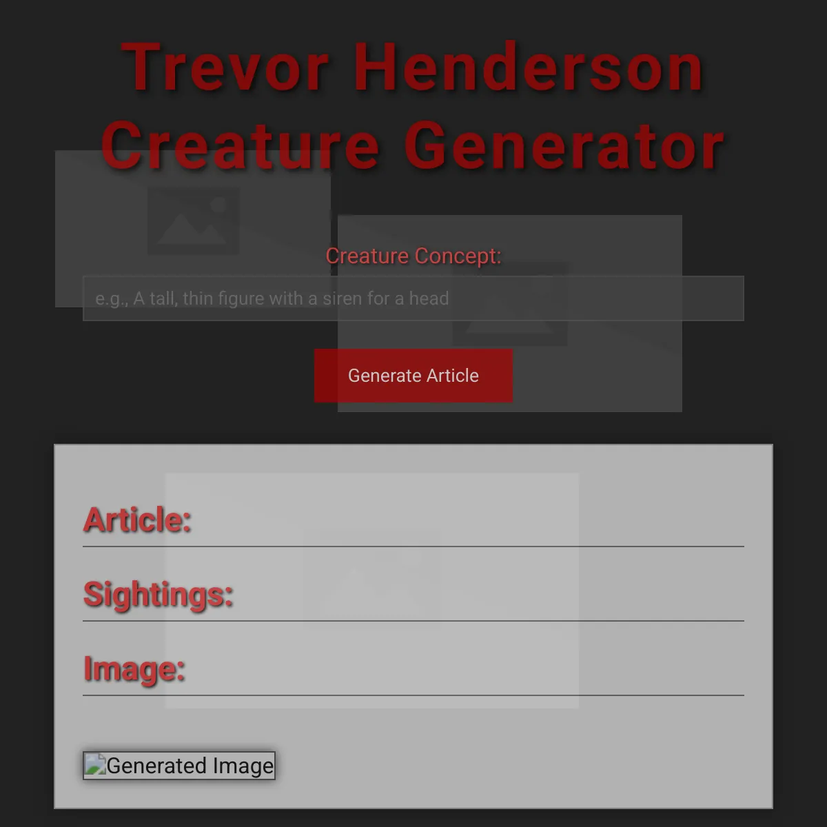 the project is loading