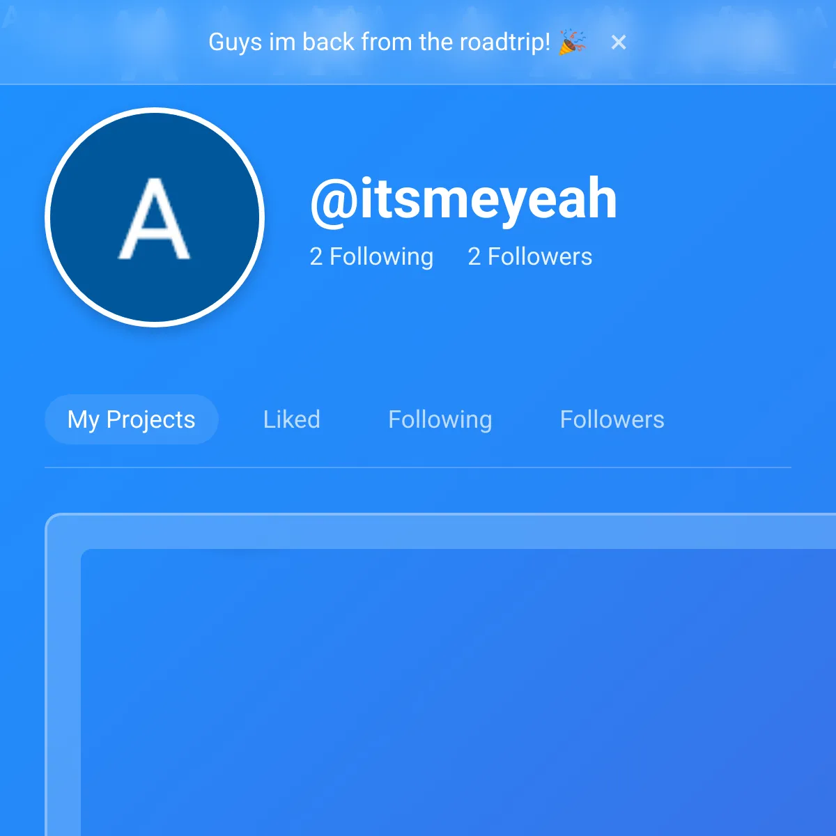 the project is loading