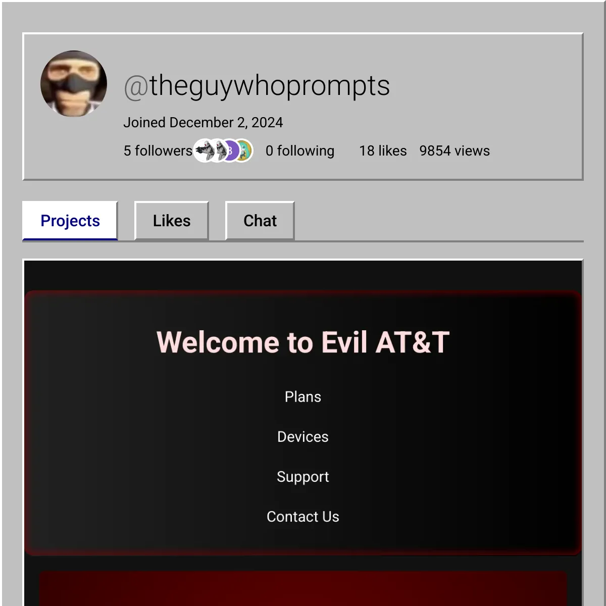 the project is loading