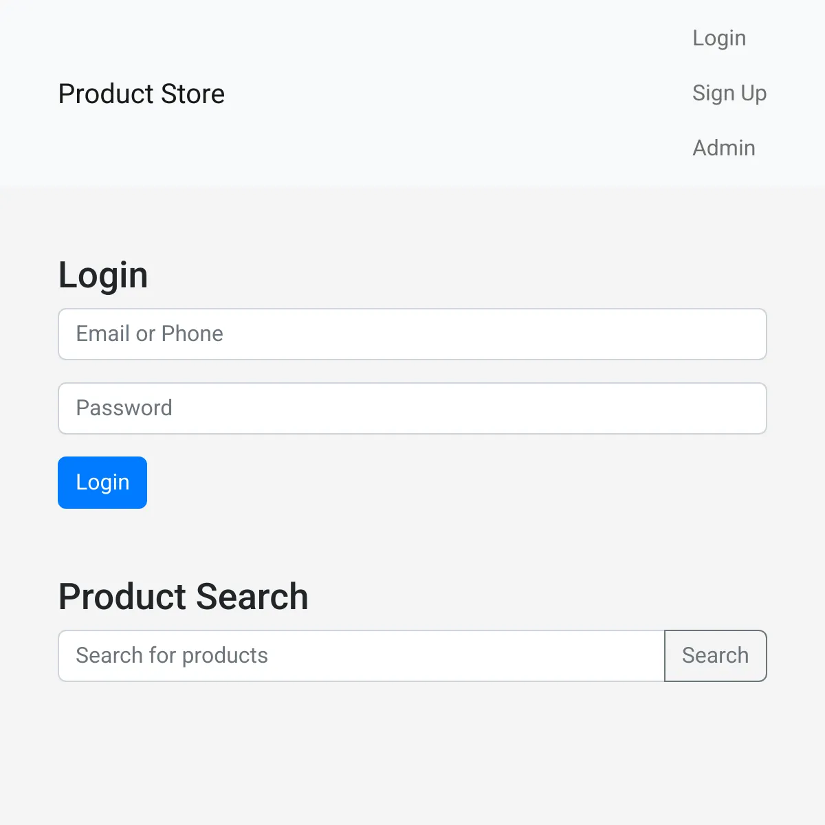 Product Store
